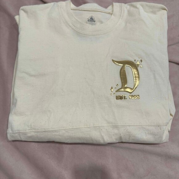 Disneyland Resort Pixie Dust Cream/Gold Spirit Jersey w/ Gold Foil Logo, Small - Picture 3 of 3